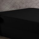 Ver imagem 3 de Lençol com Elástico King Nobre 1 Peça Luva de Box 55cm de Altura Malha 100% Algodão - Preto