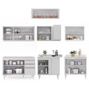 Ver imagem 6 de Armário de Cozinha Modulado de Canto 7 Peças Cp19 Balcão sem Tampo Branco - Lumil Lumil Móveis
