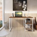 Ver imagem 2 de Mesa Escrivaninha para Notebook Office Star 120cm com 2 Prateleiras - Klm