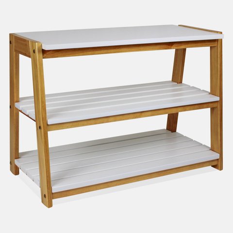 Banco Sapateira de Madeira Olinda Cor Mel