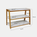 Ver imagem 2 de Banco Sapateira de Madeira Olinda Cor Mel