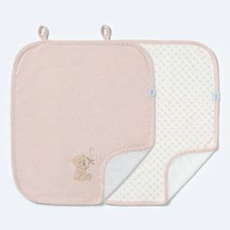 Kit 2 Babinhas Paninho de Boca Bebê Menina New Baby -hug - 2
