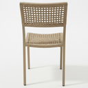 Ver imagem 3 de Kit 4 Cadeiras Corda Náutica em Alumínio Vitória Empilhável Bege