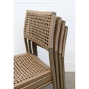 Ver imagem 6 de Kit 4 Cadeiras Corda Náutica em Alumínio Vitória Empilhável Bege