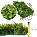 Ver imagem 2 de 14 Tapetes de Plantas Artificiais Jardim Parede Muro Inglês para Decoração Moderna Interna e Externa
