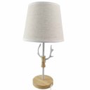 Ver imagem 3 de Luminaria Abajur Rustica Veado Enfeite Decorativo Sala Quarto Recepçao Hotel Pousada Loja Casa Escri