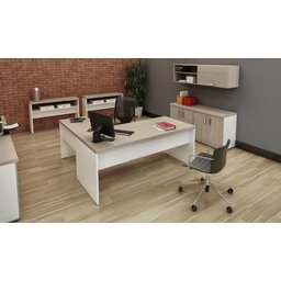 Armario Baixo Duplo Savoia Tampo 40mm 160x46,5x75 Branco - 3