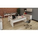 Ver imagem 3 de Armario Baixo Duplo Savoia Tampo 40mm 160x46,5x75 Branco