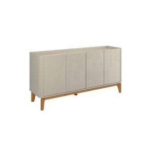 Buffet / Balcão Fl 1.60m 4 Portas Estilo Retrô Cor Off White