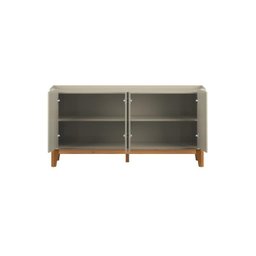 Buffet / Balcão Fl 1.60m 4 Portas Estilo Retrô Cor Off White - 6
