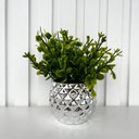 Ver imagem 4 de Vaso Cachepot Prata em Alto Relevo 3d Decoração Casa