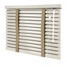Persiana Horizontal - 1,70m Larg X 1,20m Alt - Alumínio 50mm com Fita Decorativa - Cor: Bege Claro - - 2