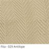 Persiana Horizontal - 1,70m Larg X 1,20m Alt - Alumínio 50mm com Fita Decorativa - Cor: Bege Claro - - 3
