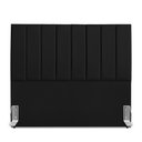 Ver imagem 1 de Cabeceira Estofada Casal Carla 140 Cm Corino Preto