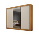 Ver imagem 1 de Guarda Roupa Casal 100% Mdf São Paulo Gold 03 Portas com 01 Porta Espelho 06 Gavetas Leifer