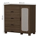 Ver imagem 5 de Quarto Solteiro Clara Cama Comoda e Guarda Roupa Mdf Chocolate Decmade