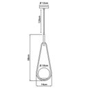 Ver imagem 4 de Lustre Pendente Orluce Pendolo Or1568 Preto G9 Bivolt