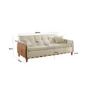 Ver imagem 3 de Sofá Cama para Sala de Estar Ref 43 - 2504-B Firenze Bege