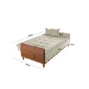 Ver imagem 4 de Sofá Cama para Sala de Estar Ref 43 - 2504-B Firenze Bege