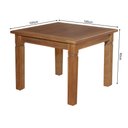 Ver imagem 5 de Mesa Jantar Estela Madeira 1m Pés Diamante em Madeira Maciça com 4 Cadeiras Ripada Confort Castanho