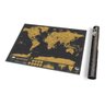 Mapa Mundial Raspar Viagens Raspadinha Presente 30x42cm - 5