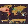 Mapa Mundial Raspar Viagens Raspadinha Presente 30x42cm - 6