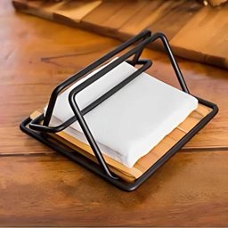 Porta Guardanapos com Suporte de Madeira Linha Black Stolf - 3