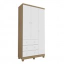 Ver imagem 3 de Quarto de Bebê com Berço Mini Cama Guarda-Roupa 3 Portas e Cômoda Sapateira Ciranda