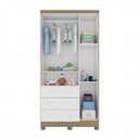 Ver imagem 4 de Quarto de Bebê com Berço Mini Cama Guarda-Roupa 3 Portas e Cômoda Sapateira Ciranda