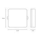 Ver imagem 3 de Painel Plafon LED Infinita Delis 18W 3000k Branco Quente Sobrepor Quadrado ST3245