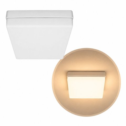 Painel Plafon LED Infinita Delis 18W 3000k Branco Quente Sobrepor Quadrado ST3245