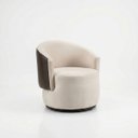 Ver imagem 2 de Poltrona Orgânica Elegante Confortavel Redonda Anatomica Sala Quarto Recepção Compose Veludo Corino 
