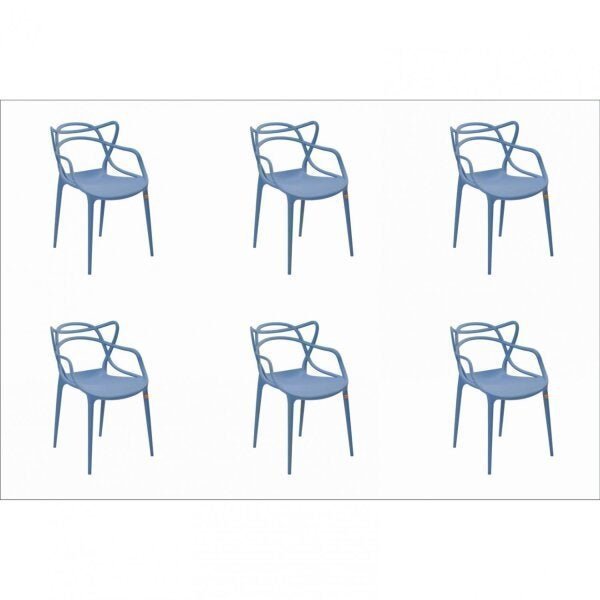 Kit 6 Cadeiras Allegra Caribe Rivatti - 1