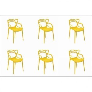 Kit 6 Cadeiras Allegra 