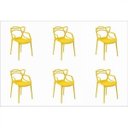 Ver imagem 2 de Kit 6 Cadeiras Allegra Amarelo