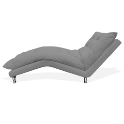 Recamier Divã Estofada Psicologia Consultório Clínica Diva Suede Cinza - LM DECOR - 3