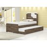 Cama Bibox Luiza Solteiro Castanho/Off White– Vitamov - 2