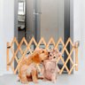 Portao Pet Cao Cachorro Bebe Criança Bambu Retratil Sanfonado Cercado Proteçao Segurança Resistente  - 6