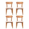 Kit 4 Cadeiras Madeira Maciça Laminadas Ceci CabeCasa MadeiraOriginals - 1