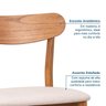 Kit 4 Cadeiras Madeira Maciça Laminadas Ceci CabeCasa MadeiraOriginals - 4