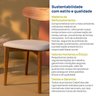 Kit 4 Cadeiras Madeira Maciça Laminadas Ceci CabeCasa MadeiraOriginals - 10