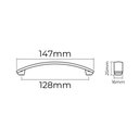 Ver imagem 4 de Cromo! Deki Puxador Cromado 128mm Pacote C/ 10 Unidades