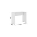Ver imagem 2 de Mesa Escrivaninha Para Escritório e Computador 90cm Branco