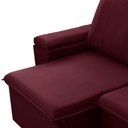 Ver imagem 5 de Sofá 3 Lugares Retrátil Reclinável para Sala 205cm Malfati F04 Veludo Vermelho - Lyam Decor