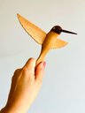Ver imagem 5 de Beija-flor em Madeira para Parede. Escultura Artesanal. Decoração de Interiores