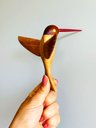 Ver imagem 1 de Beija-flor em Madeira para Parede. Escultura Artesanal. Decoração de Interiores
