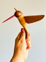 Ver imagem 2 de Beija-flor em Madeira para Parede. Escultura Artesanal. Decoração de Interiores