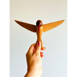 Beija-flor em Madeira para Parede. Escultura Artesanal. Decoração de Interiores - 7