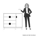 Ver imagem 6 de Cômoda Sapateira 4 Gavetas 1 Porta 100% MDF Cauê Cinamomo/Branco