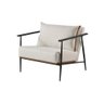 Poltrona Decorativa Linho Offwhite Aura - 1